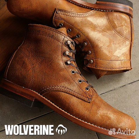 Ботинки Wolverine 1000 mile gold leather USA made Ботинки Wolverine 1000 mile gold leather USA made
