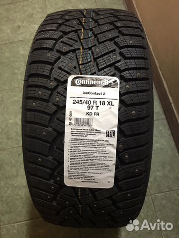 Одна новая шина Continental IceContact2 245/40r18