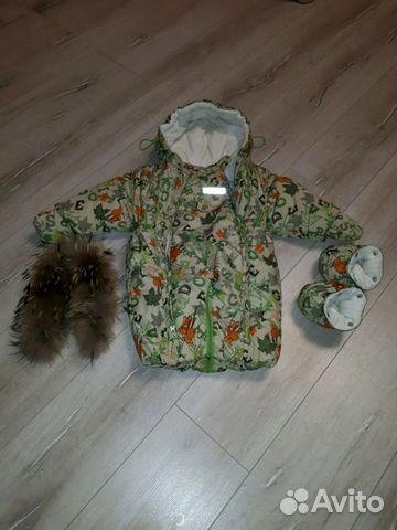 Продам зимний комбинезон 62-68