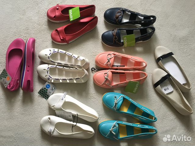 Туфли балетки Crocs разные модели w11 - 41 42 43 р