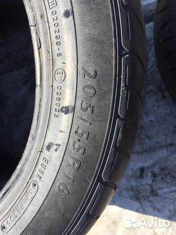 205/55r16 dunlop пара