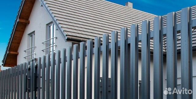 Забор из евроштакетника под ключ