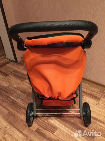 Коляска для куклы Buggy Boom Skyna Оранж. с сирен Коляска для куклы Buggy Boom Skyna Оранж. с сирен