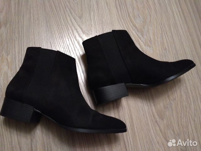 Ботильоны H&M из искусственной замши