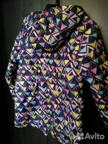 Куртка для девочки, утепленная, р.134, б/у Куртка для девочки, утепленная, р.134, б/у