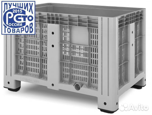 Пластиковый контейнер iBox 1200x800x800 мм серый Пластиковый контейнер iBox 1200x800x800 мм серый