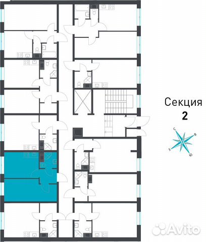 1-к квартира, 35.7 м², 3/9 эт.