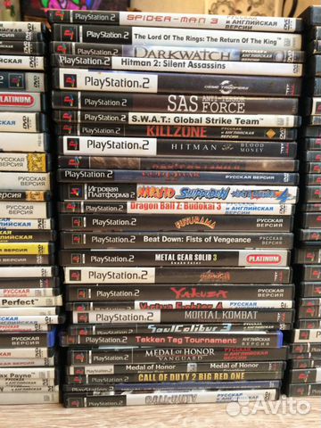 Большая коллекция дисков PS2 Sony Playstation 2 PS Большая коллекция дисков PS2 Sony Playstation 2 PS