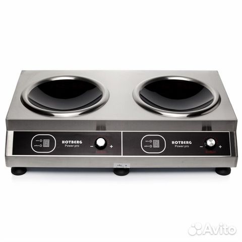 Вок 7 кВт. 2 конфорочная индукционная плита