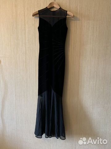 Платье вечернее, стретч-бархат Платье вечернее, стретч-бархат