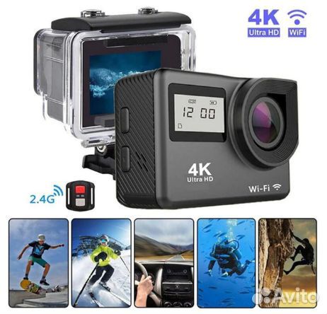 Экшн камера 4K,WI Fi,12мп, 32гб, есть стабилизация Экшн камера 4K,WI Fi,12мп, 32гб, есть стабилизация
