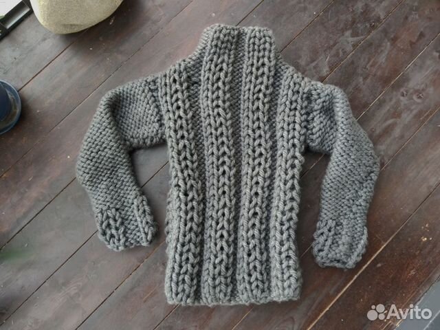 Свитер ручной крупной вязки Свитер ручной крупной вязки