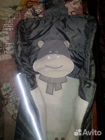 Конверт в коляску зимний на овчине leader kids