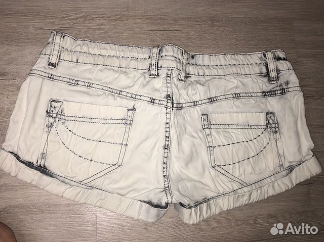 Шорты короткие джинсовые светлые
