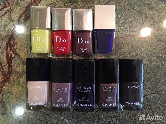 Лаки Dior, Chanel, Givenchy Лаки Dior, Chanel, Givenchy