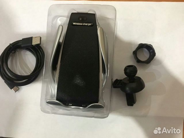 Автомобильный держатель с беспроводной зарядкой S5