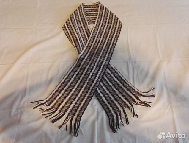 Шарф мужской с бахромой, мало б/у, торг