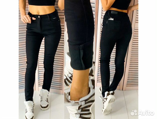 Новые утепленные джинсы сирагетки р.50