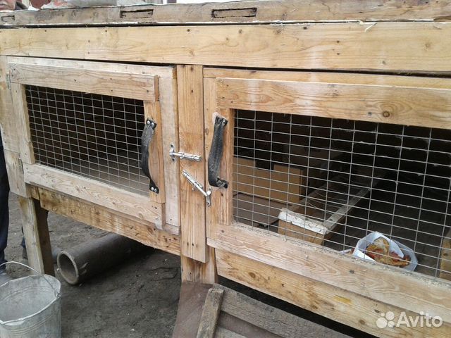 Клетки для кроликов б/у деревянные купить на Зозу.ру - фотография № 1