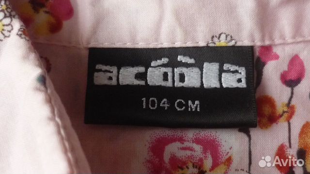 Блузка-рубашка для девочки 104 см Блузка-рубашка для девочки 104 см