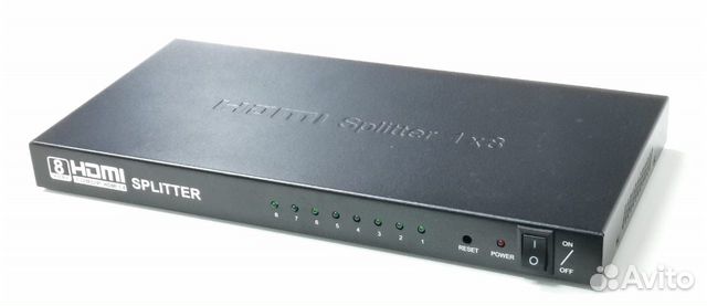 Hdmi Splitter делитель 1 на 8 выходов 4K