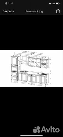 Кухня Римини Италия новая 3300мм