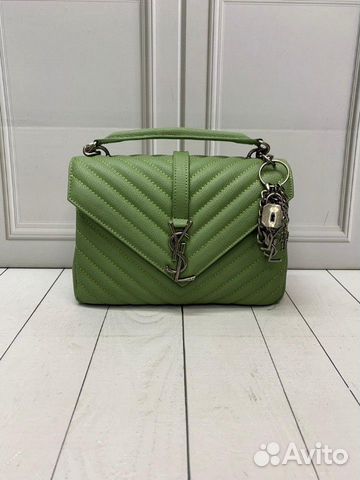 Новая женская сумка Yves Saint Laurent зелёная Новая женская сумка Yves Saint Laurent зелёная