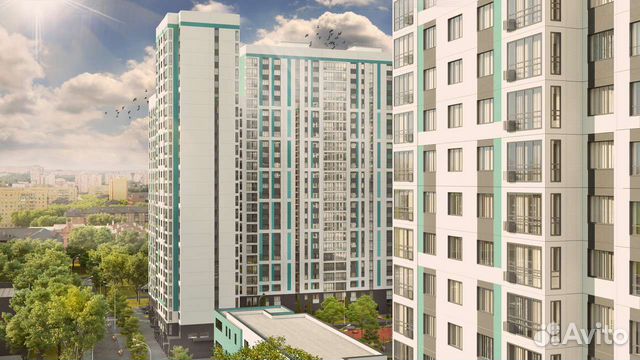 2-к квартира, 60.8 м², 22/25 эт. 2-к квартира, 60.8 м², 22/25 эт.