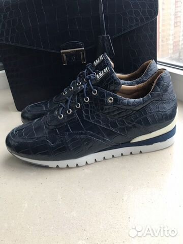 Кроссовки из кожи крокодила Stefano Ricci Sport