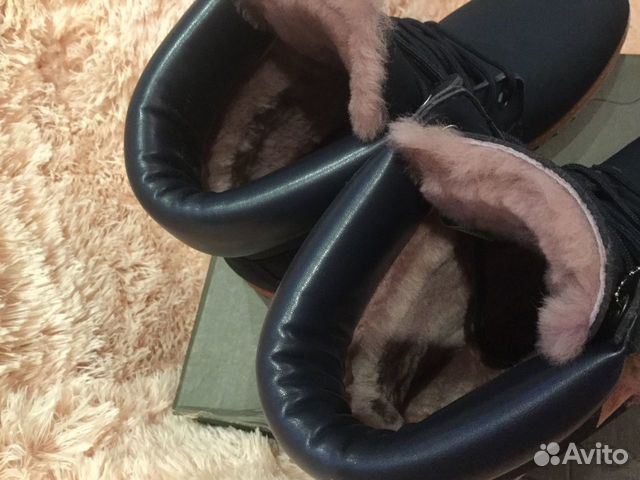 Новые ботинки Timberland нат нубук/ мех