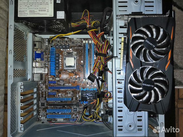 Игровой пк i5-3470 3.6, 8gb, 1050ti 4gb, 550Вт, до