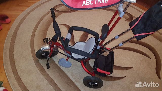 Велосипед трёхколесный Mille ABC Trike AIR red Велосипед трёхколесный Mille ABC Trike AIR red