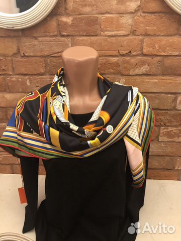 Платок шаль шарфик Hermes