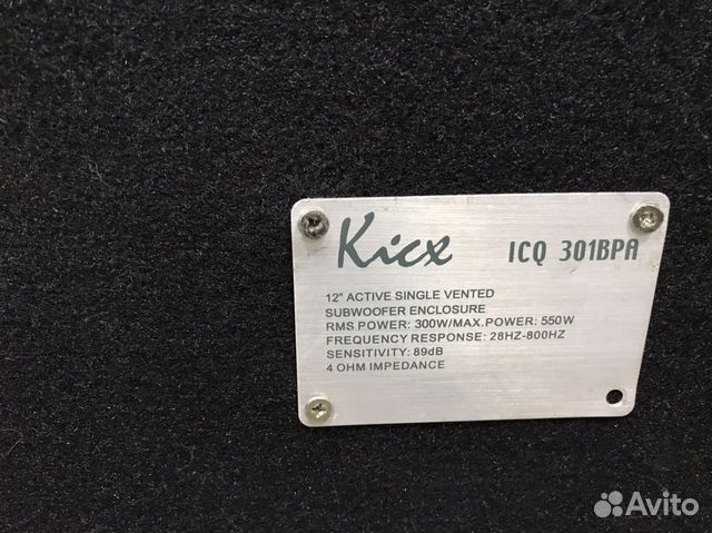 Сабвуфер активный Kicx ICQ 301BPA Сабвуфер активный Kicx ICQ 301BPA