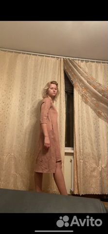 Тёплое платье с необычным кроем