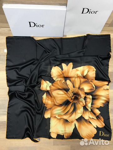 Новый женский шёлковый платок Dior Новый женский шёлковый платок Dior
