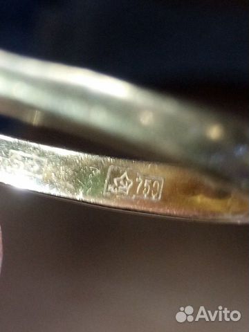 Золотое кольцо 750 пробы СССР Золотое кольцо 750 пробы СССР