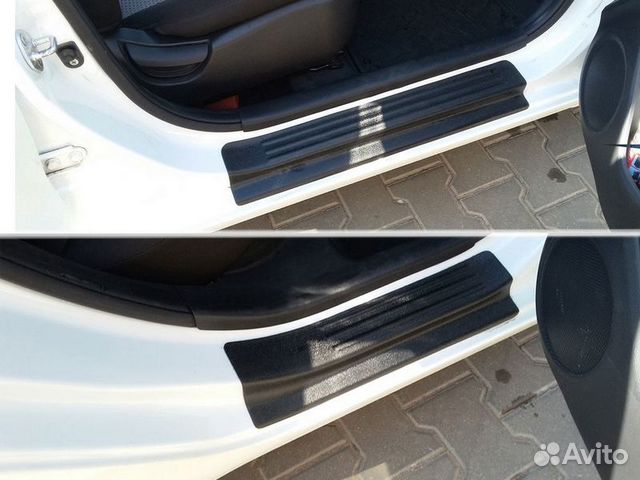 Накладки на внутренние пороги дверей Kia Rio III Накладки на внутренние пороги дверей Kia Rio III