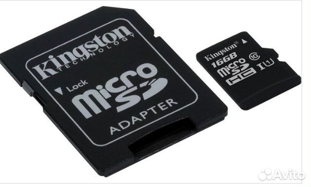 Карта памяти 16GB Kingston sdcs/16GB с адаптером Карта памяти 16GB Kingston sdcs/16GB с адаптером