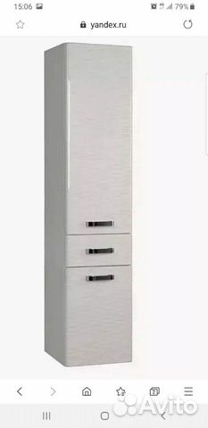 Тумба для в ванной комнаты подвесная с корзиной