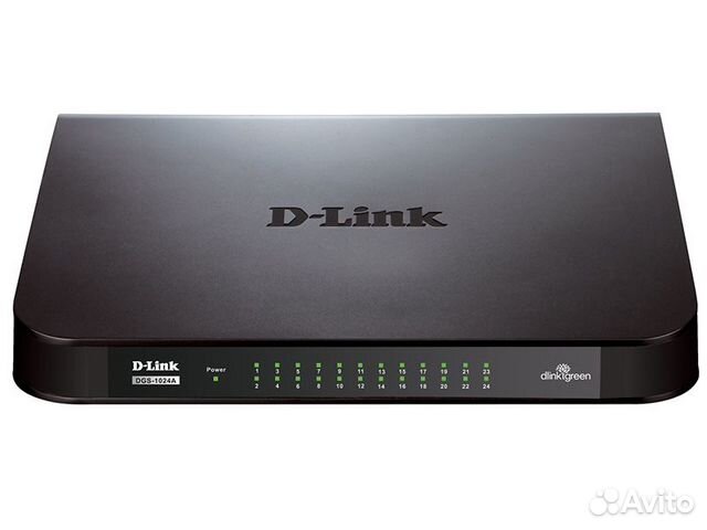 Коммутатор D-Link DGS-1024A гигабитный 24 порта