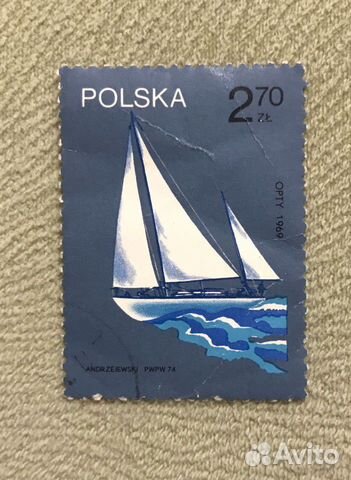 Почтовая марка Польша Флот