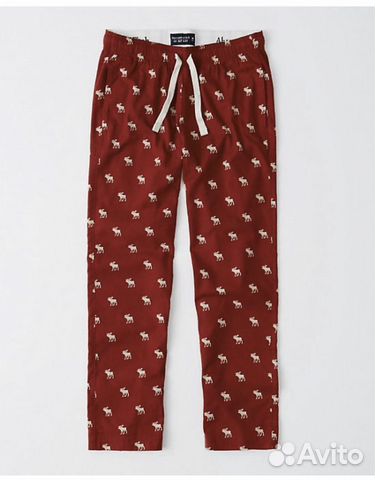 Abercrombie Fitch спорт штаны красные с лосями Abercrombie Fitch спорт штаны красные с лосями