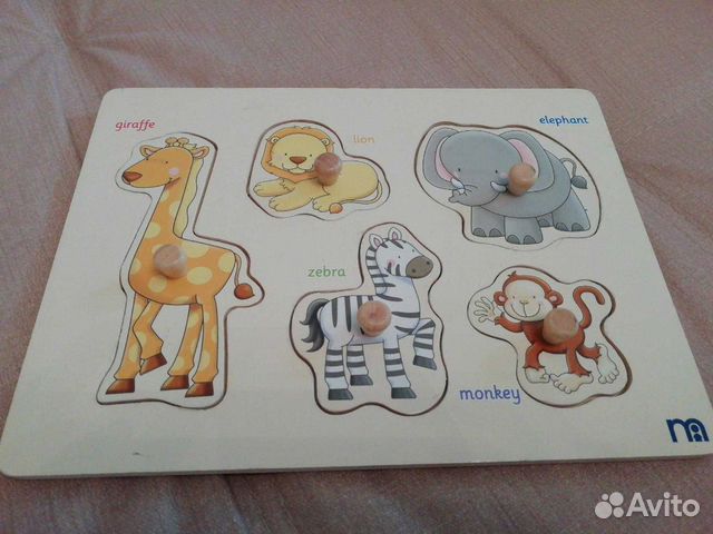 Деревянный пазл для малышей