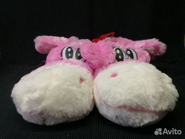 Новые Тапочки мягкие игрушки розовые р-р 37-39