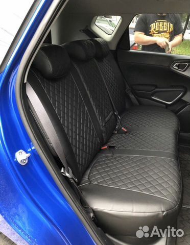 Чехлы для Kia Soul II (2014+) Экокожа ромб