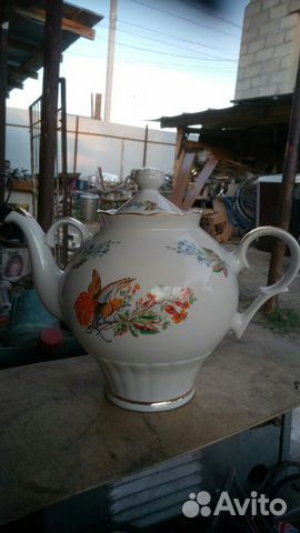 Заварочный чайник фарфоровый СССР Заварочный чайник фарфоровый СССР