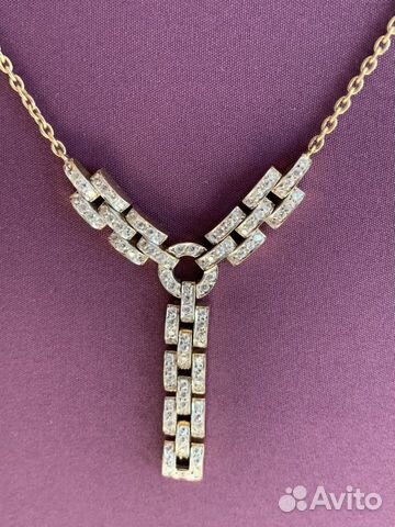 Золотое колье с бриллиантами Золотое колье с бриллиантами