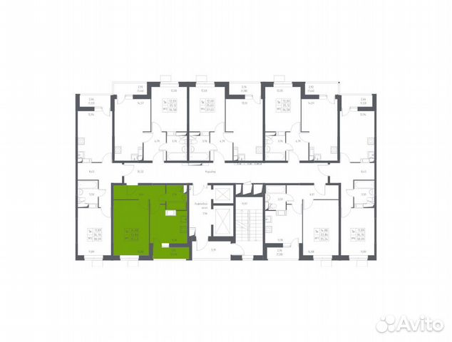 1-к квартира, 35.4 м², 6/17 эт.