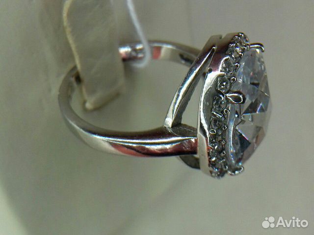 Серебро 925 пробы,Кольцо с Горным Хрусталём новое